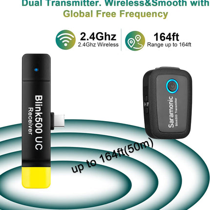 Saramonic Blink500 B5 Compact Wireless Microphone System for Android Devices