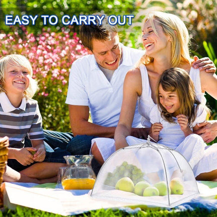 Pop-Up Mesh Food Cover Tent Umbrella Large 43 x 43cm Reusable Collapsible 4 pack