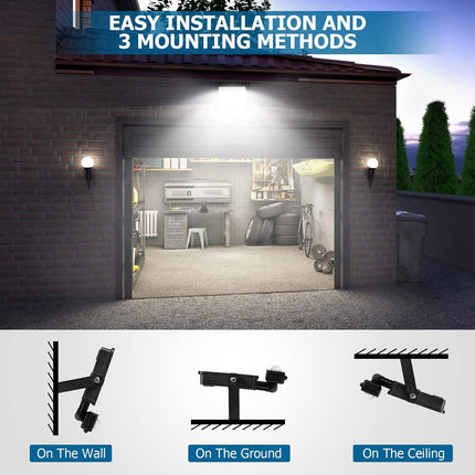 50W LED PIR Motion Sensor Outdoor Security Floodlight IP66 Waterproof 5000LM