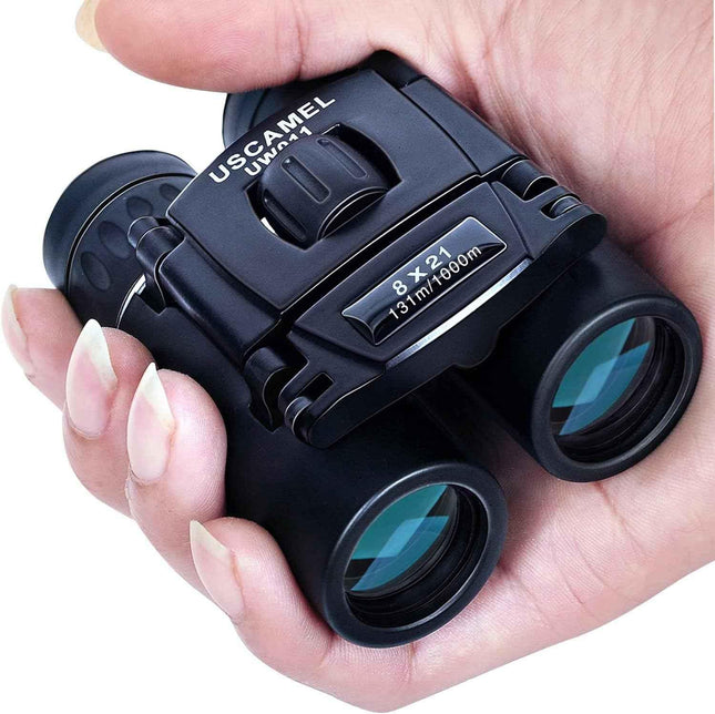 Binoculars 8×21 Compact BAK4 Prism Easy Focus for Bird Watching Outdoor Use