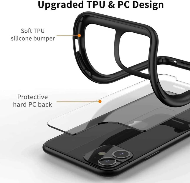 iPhone Case - Ultra Clear Hard Back Scratch-Resistant Hard Case for 11 Pro