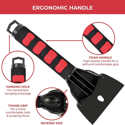 RevHeads Ice Scraper for Cars and Pick Up Trucks Scrape Windows With Ease