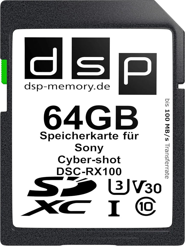 64GB Professional Memory Card For Sony Cyber-Shot DSC-RX100 Digital Camera