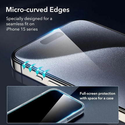 iPhone 15 Pro Max Premium Screen Protectors - 3 Pack + Lens Protector Top Class