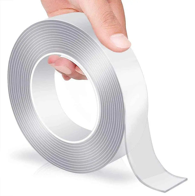 Removable Double-Sided Nano Tape - Clear Washable 8m for DIY & Home Repair 8m