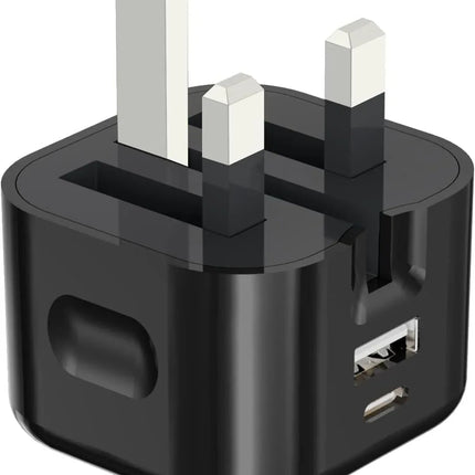 Fast PD Charger Dual USB Charging Adapter For iPhone Samsung Universal UK PLUG