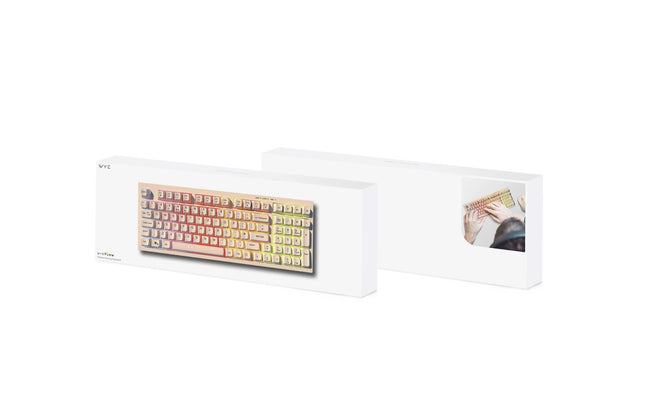 Wyeflow Wireless Gaming RGB Backlit Keyboard - White