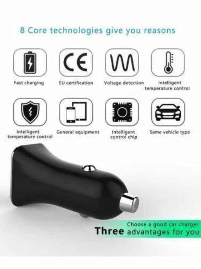 Car Cigarette Charger Dual USB C PD + USB A Fast Charge Your Devices ON THE GO