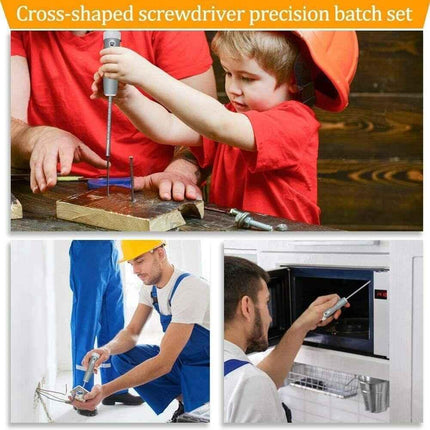 Screwdriver Set for Daily Work, 9 Piece Phillips and slotted screwdriver Durable