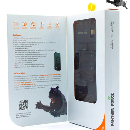 Panther Force 10000mAh 5-in-1 Wireless Charging Power Bank