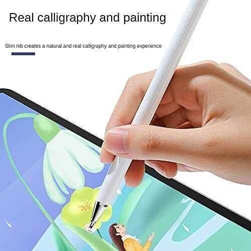 Stylus Pen With Disc Tip & Magnetic Cover Compatible With Tablet iOS & Surface