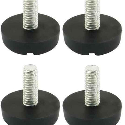 M6 x 20mm Adjustable Levelling Feet – Furniture/Table Screw-On Levellers 4pcs
