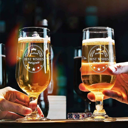 Gift for Men Dad Grandfather Uncle Beer Ale Tulip Glass 350ml Perfect Present