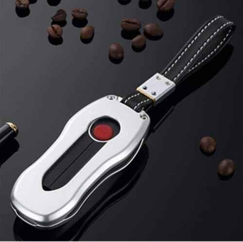 Porsche 911 Carrera 918 Cayenne Coupe Aluminium Car Key Protector - Silver