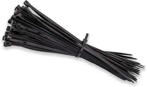 Heavy-Duty Black Nylon Cable Ties Various Packs for Binding & Cable Management