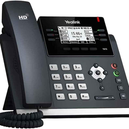 Yealink SIP-T41S IP Desk and Conference Phone - Black PoE Powered T41S Power SIP