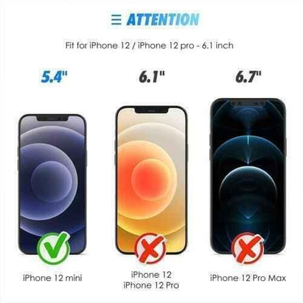 Screen Protector for iPhone 12 Mini 5.4 Inch Ultra Clear Scratch Resistant 2 Pk