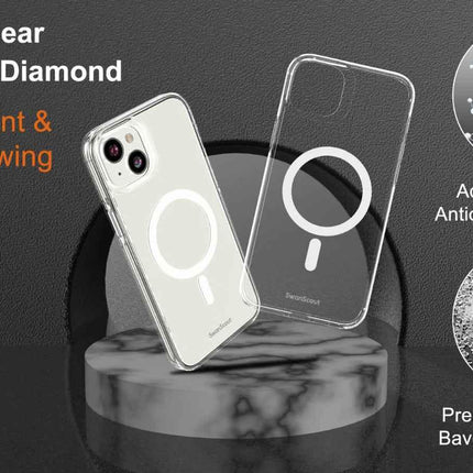 Magnetic iPhone 14 Plus Case MagSafe Compatible Anti-Yellowing