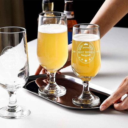 Gift for Men Dad Grandfather Uncle Beer Ale Tulip Glass 350ml Perfect Present