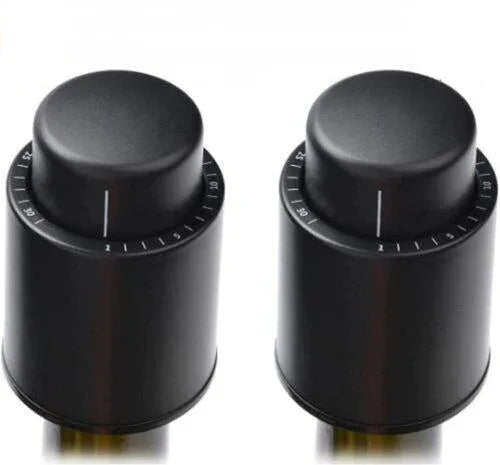 Vacuum Wine Bottle Stopper With Time Recorder Keeps Your Wine Really Fresh 2 Pk