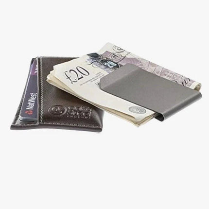 Oak & Steel Premium Card Holder/Wallet with Removable Money Clip Various Colours