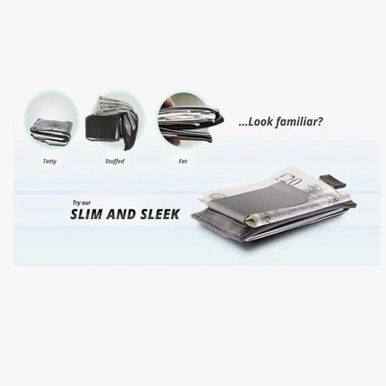 Oak & Steel Premium Card Holder/Wallet with Removable Money Clip Various Colours