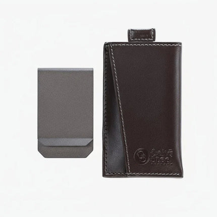 Oak & Steel Premium Card Holder/Wallet with Removable Money Clip Various Colours