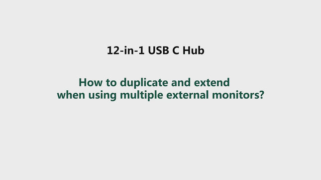 USB-C Docking Station 12-in-1 for Win/Mac with Triple Display Multi-Functional