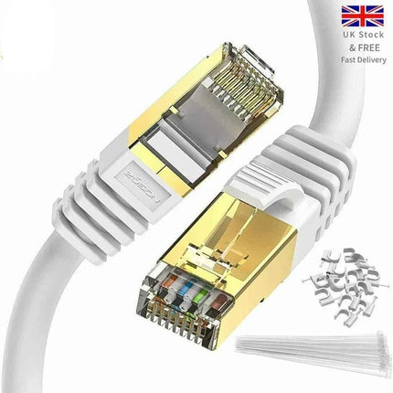 Network Cable RJ45 CAT 8 40Gbps Network Gold Plated Fast Internet Patch Lead