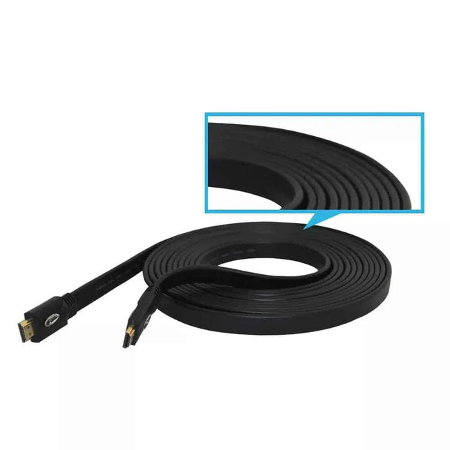 High Speed HDMI Cable Videk Pro Series Flat HDMI 1.4 4K Compatible - 2 Meters