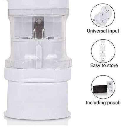 Travel Plug Universal Worldwide Charger Power Adapter US, EU, UK, AU - White