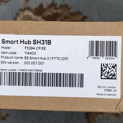EE Smart Hub Plus Wireless Router Wi-Fi 6 802.11AX SH31B FTTC up to 190 Clients