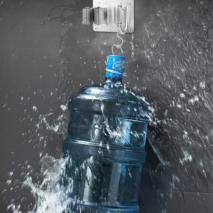 Mop Broom Holder Wall Mounted Heavy Duty Clips & Hanger Storage Rack 1 Hook 2 pk